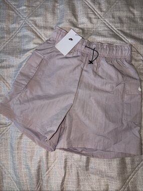 Nike Light Mauve Athletic Shorts with Drawstring